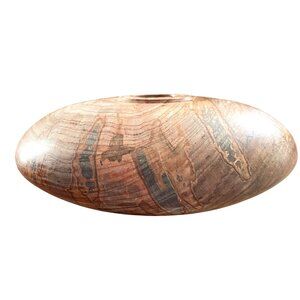 Spalted Maple Hollow Form Art Piece, made from ambrosia maple